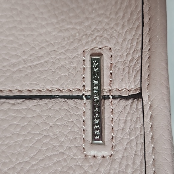 REBECCA MINKOFF PINK PEBBLED LEATHER CROSSBODY BAG -PURSE - Picture 8 of 9